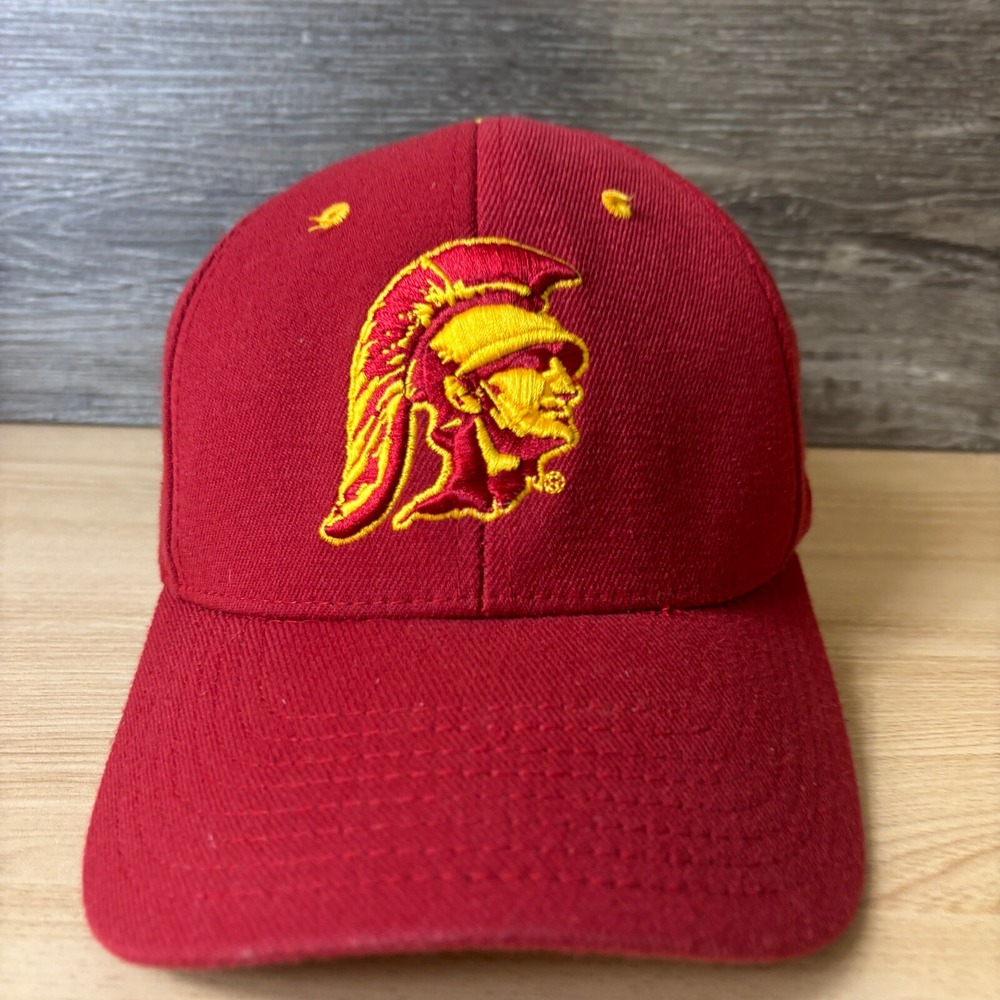 USC Trojans Hat Cap Fitted Small Red Alt Logo Southern California Zephyr - Picture 2 of 9